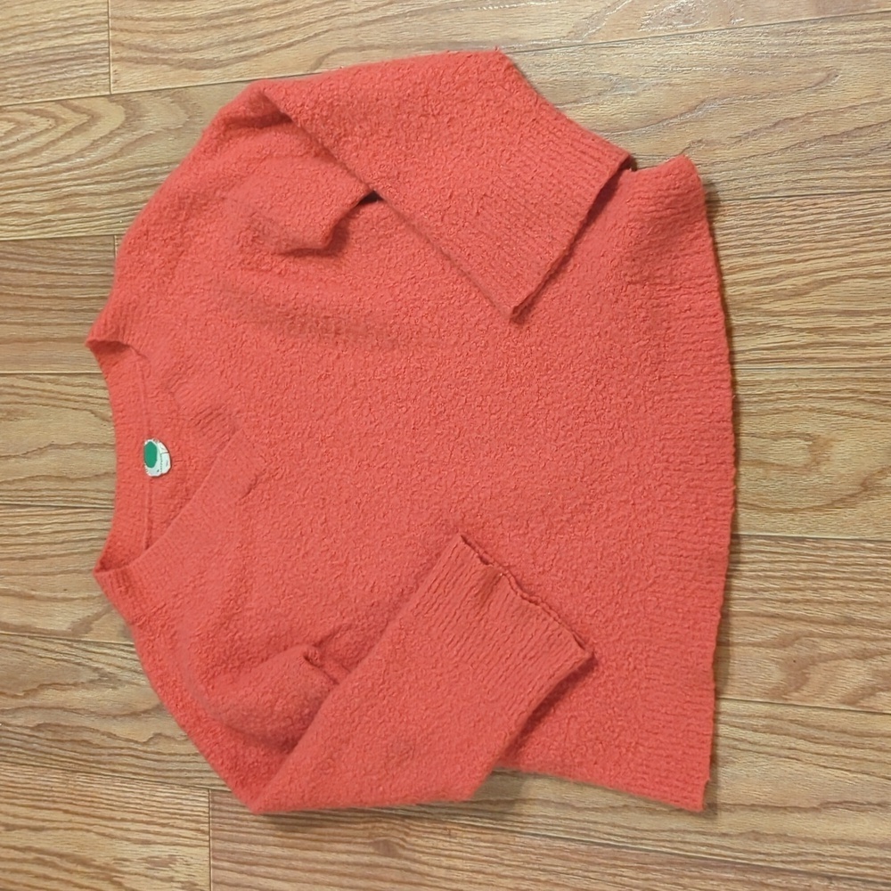 Anthropologie Soft Oversized Fuzzy Sweater Boxy Merino Wool Alpaca Size Large